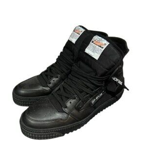 Off-White- 3.0 Off Court Black High Top- Canvas Sneaker-SIZE EU 43 ❌🖤✨